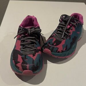 Hoka Women's Shoes - Pink and Teal